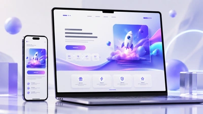 Landing page and microsite design example